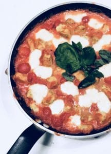 Gnochis Blumenkohl Tomate Mozzarella