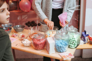 Candybar ikea event im goldig