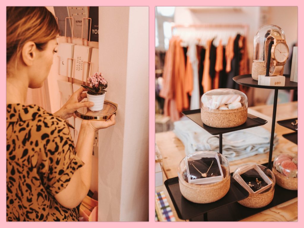 Sammanhang im goldig shop 